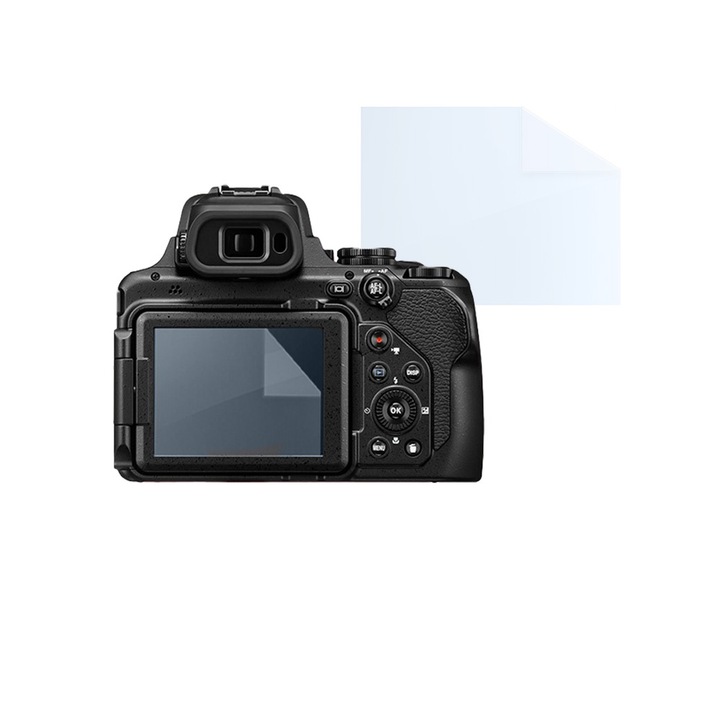 Fóliakészlet Nikon Coolpix P1000-hez, FONIX LENS DEFENSE, 1 szilikon képernyőfólia, ütésálló, karcmentes, regenerálható, tartós, időjárásálló, átlátszó