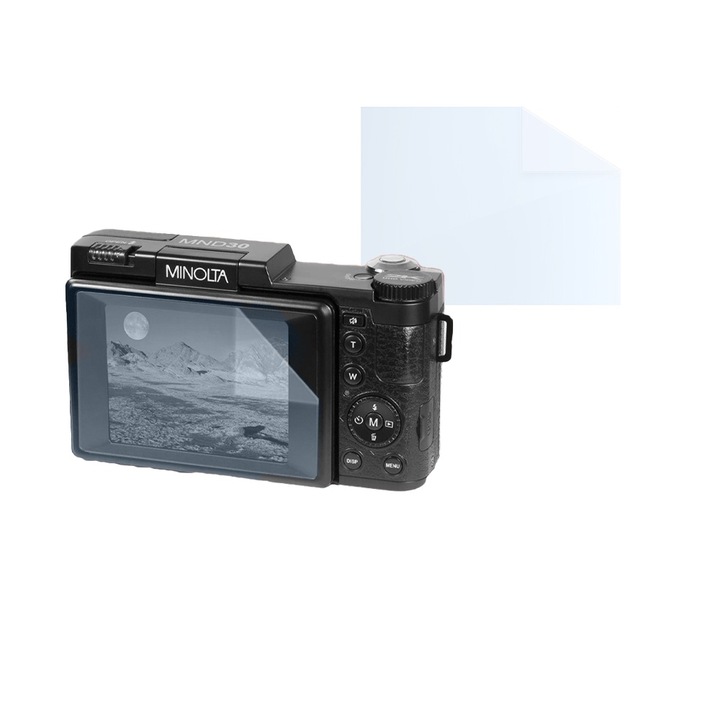 Fóliakészlet Minolta MND30-hoz, FONIX LENS DEFENSE, 1 szilikonfólia képernyőhöz, ütésálló, karcmentes, regenerálható, tartós, időjárásálló, átlátszó