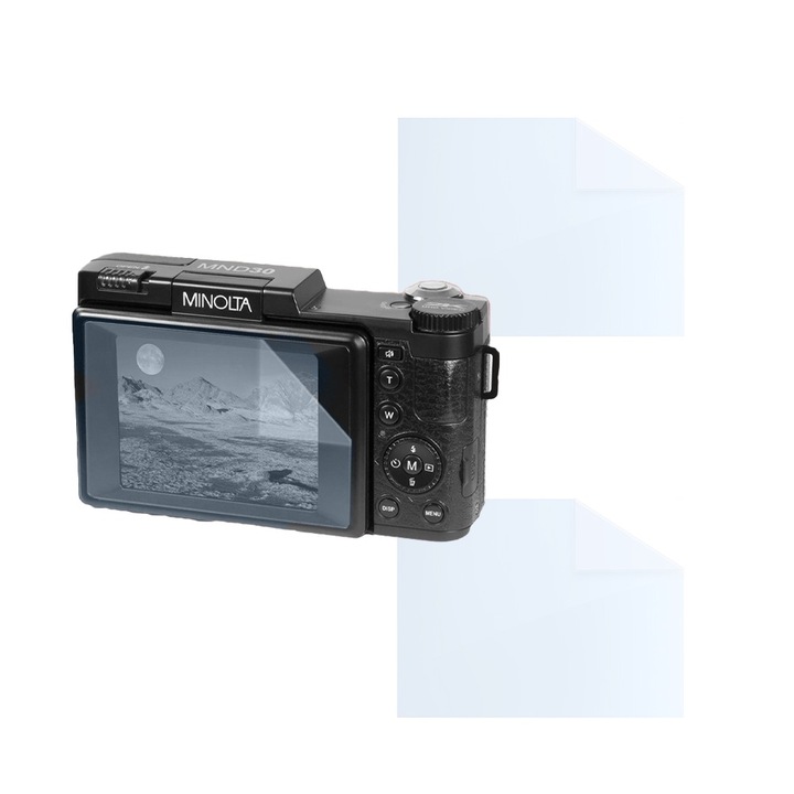 Комплект фолио за Minolta MND30, FONIX LENS DEFENSE, 2 силиконови фолиа за екрана, против удари, против надраскване, регенерируеми, издръжливи, устойчиви на атмосферни влияния, прозрачни
