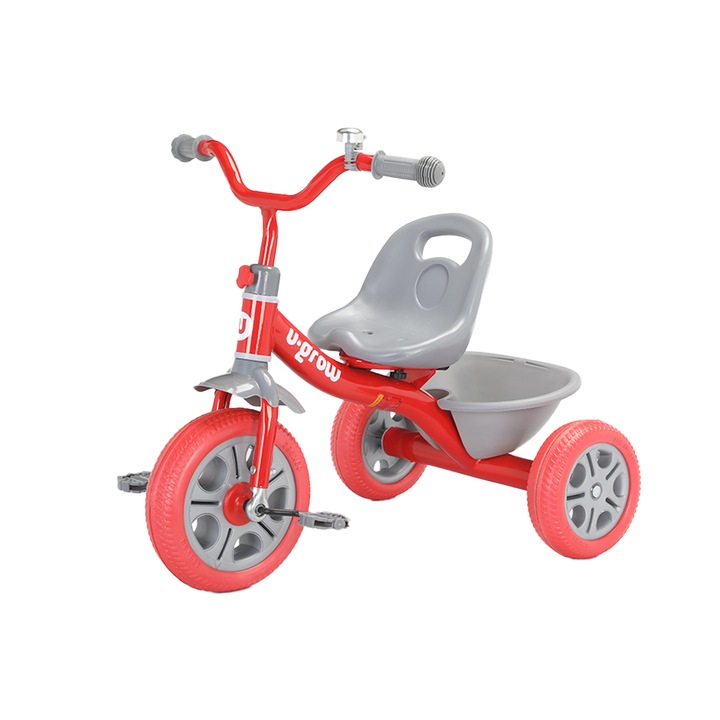 Tricicleta cu pedale U-Grow, rosie