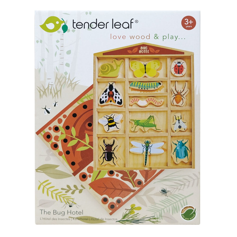 Set 13 figurine din lemn Tender Leaf Toys - Hotelul insectelor