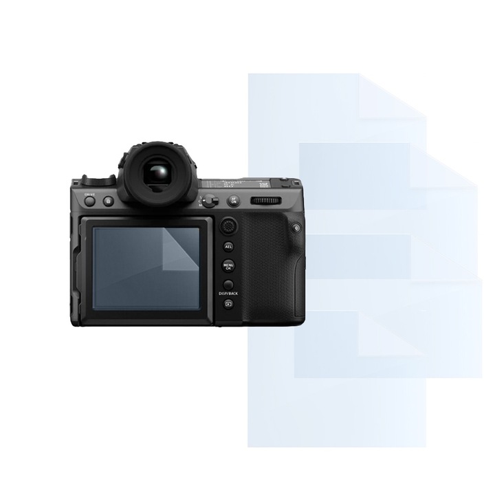 Fóliakészlet FujiFilm GFX 100 II-hez, FONIX LENS DEFENSE, 4 szilikon képernyőfólia, ütésálló, karcmentes, regenerálható, tartós, időjárásálló, átlátszó