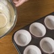 Tava de Copt pentru Briose, Muffin, Mini Quiche si Tarte, Retoo, 12 Forme 6.5x3cm, din INOX, 35x26.5cm, Strat Antiaderent, Grafit