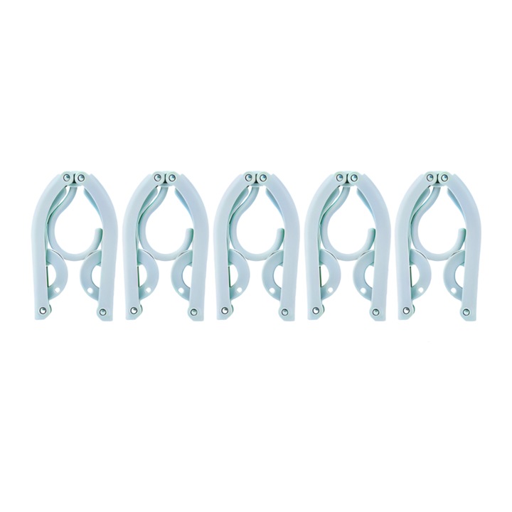 Set 5 Umerase Pliabile, Polipropilena, 44 x 15 cm, Universale, Dimensiune Reglabila, Albastru, Neo™