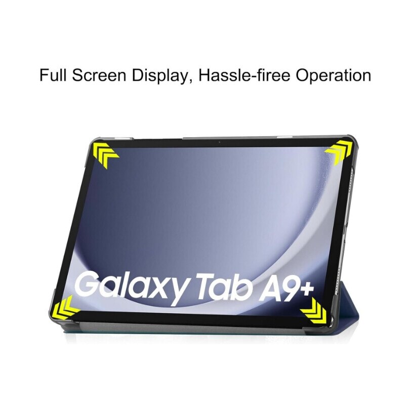 Husa pentru Samsung Galaxy Tab A9+ Plus 11 inch UltraSlim de tip stand functie sleep/wake-up, navy blue