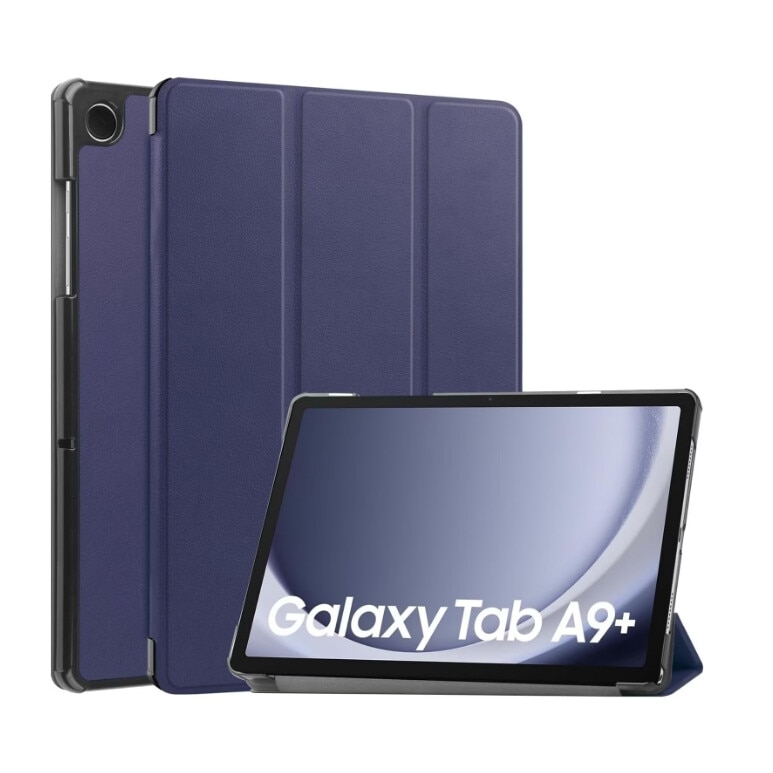 Husa pentru Samsung Galaxy Tab A9+ Plus 11 inch UltraSlim de tip stand functie sleep/wake-up, navy blue