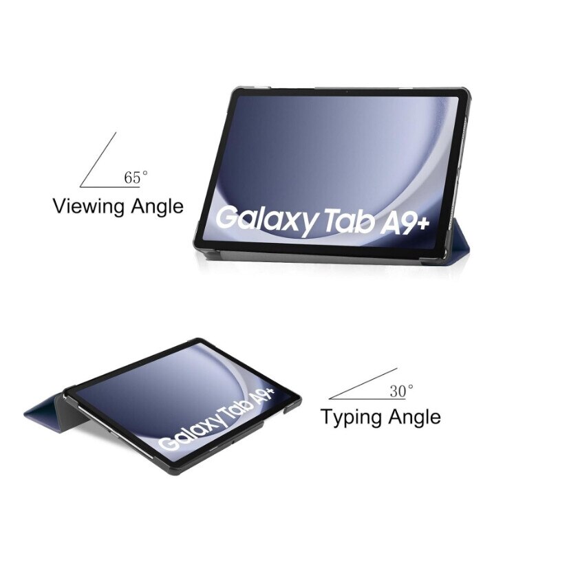 Husa pentru Samsung Galaxy Tab A9+ Plus 11 inch UltraSlim de tip stand functie sleep/wake-up, navy blue