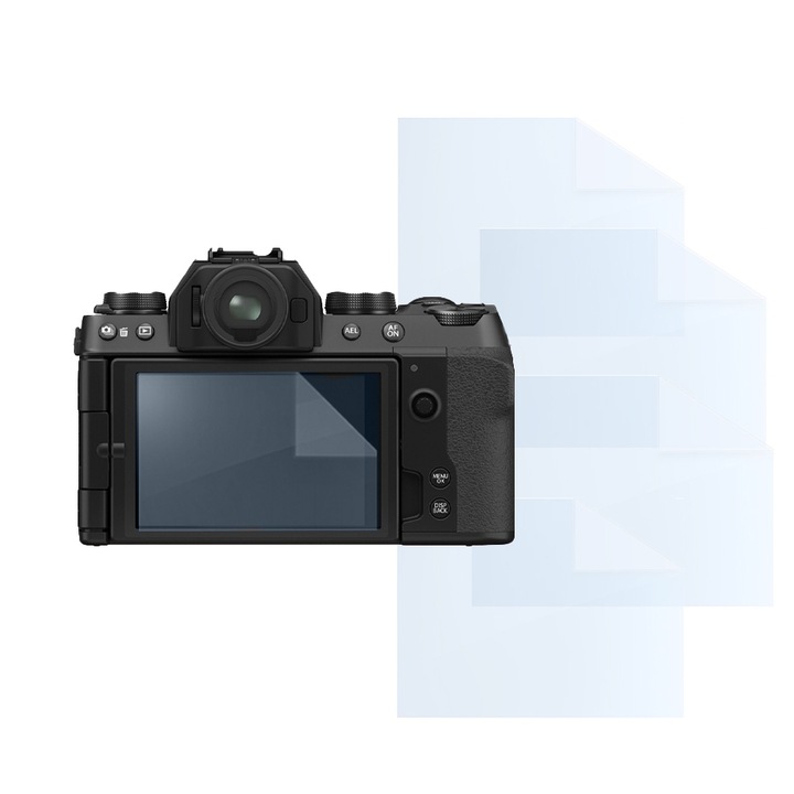 Fóliakészlet FujiFilm X-S10-hez, FONIX LENS DEFENSE, 4 szilikon képernyőfólia, ütésálló, karcmentes, regenerálható, tartós, időjárásálló, átlátszó