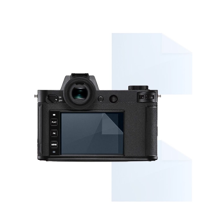 Set Folii pentru Leica SL2-S, FONIX LENS DEFENSE, 2 Folii de Silicon pentru Ecran, Anti-soc, Impotriva zgarieturilor, Regenerabile, Durabile, Rezistente la intemperii, Transparent