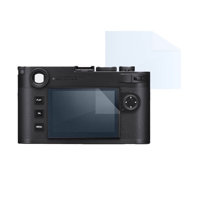 Fóliakészlet Leica M11 monokróm, FONIX LENS DEFENSE, 1 képernyős szilikonfólia, ütésálló, karcmentes, regenerálható, tartós, időjárásálló, átlátszó