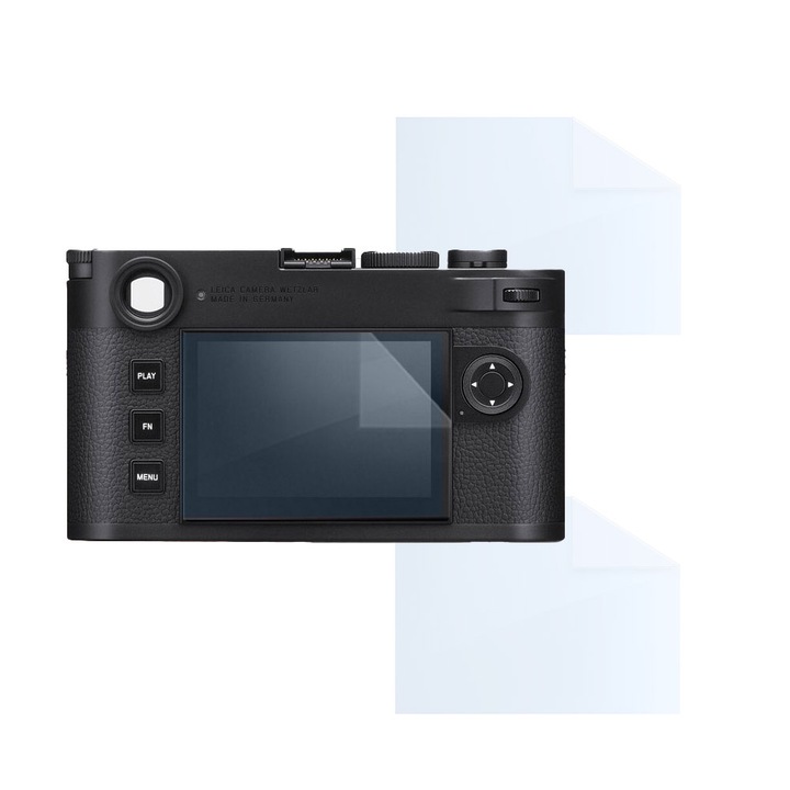 Fóliakészlet Leica M11-hez, FONIX LENS DEFENSE, 2 szilikon képernyőfólia, ütésálló, karcmentes, regenerálható, tartós, időjárásálló, átlátszó