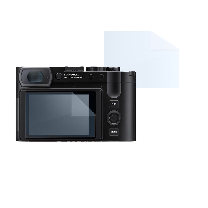 Fóliakészlet Leica Q3-hoz, FONIX LENS DEFENSE, 1 képernyős szilikonfólia, ütésálló, karcmentes, regenerálható, tartós, időjárásálló, átlátszó