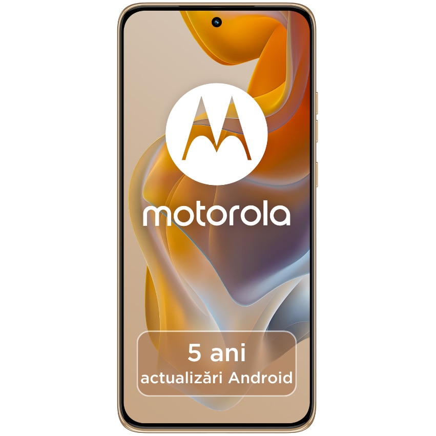RESIGILAT: Telefon mobil Motorola Edge 50 Neo, Dual SIM, 512GB, 12GB RAM, 5G, Pantone Latte