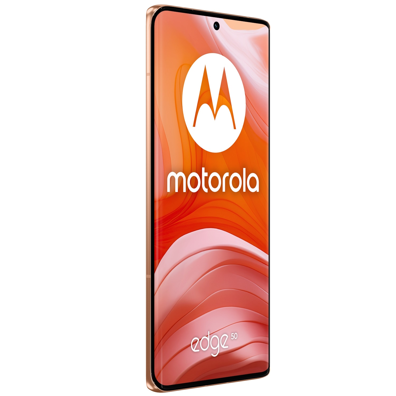 RESIGILAT: Telefon mobil Motorola Edge 50, Dual SIM, 512GB, 12GB RAM, 5G, Peach Fuzz