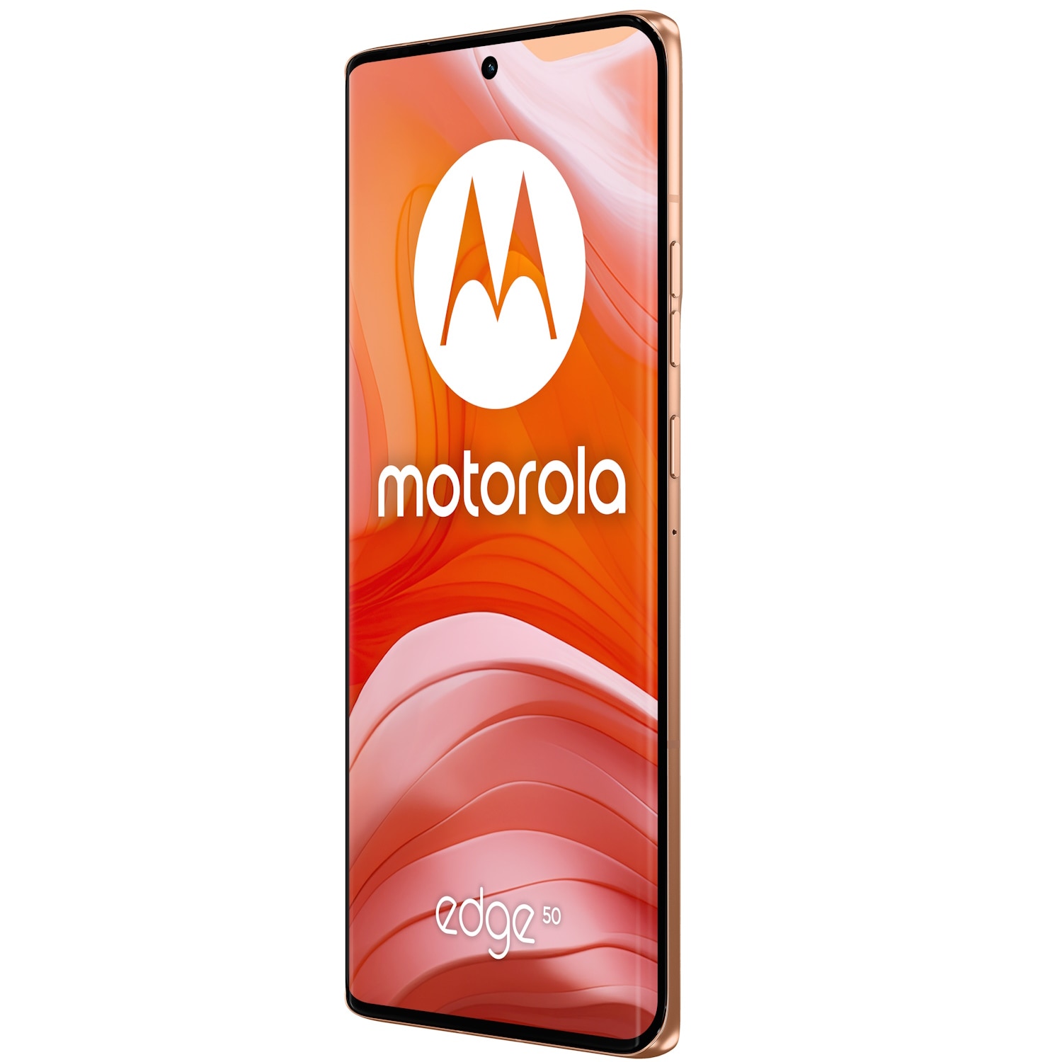 RESIGILAT: Telefon mobil Motorola Edge 50, Dual SIM, 512GB, 12GB RAM, 5G, Peach Fuzz