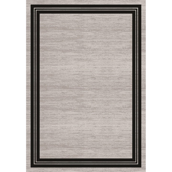 Covor N.4086, 160x230cm, bumbac|poliester, gri