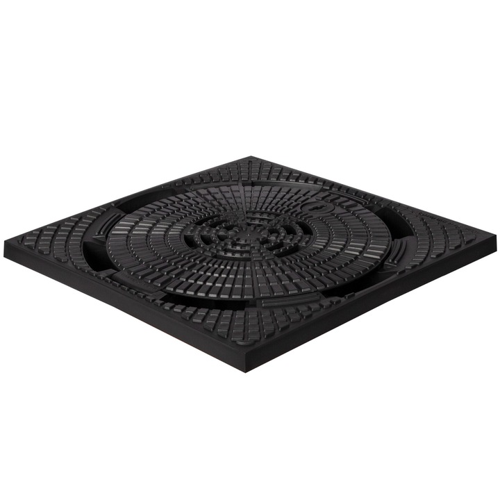 Capac fosa septica, ZMM, 40x40cm, polipropilena, negru