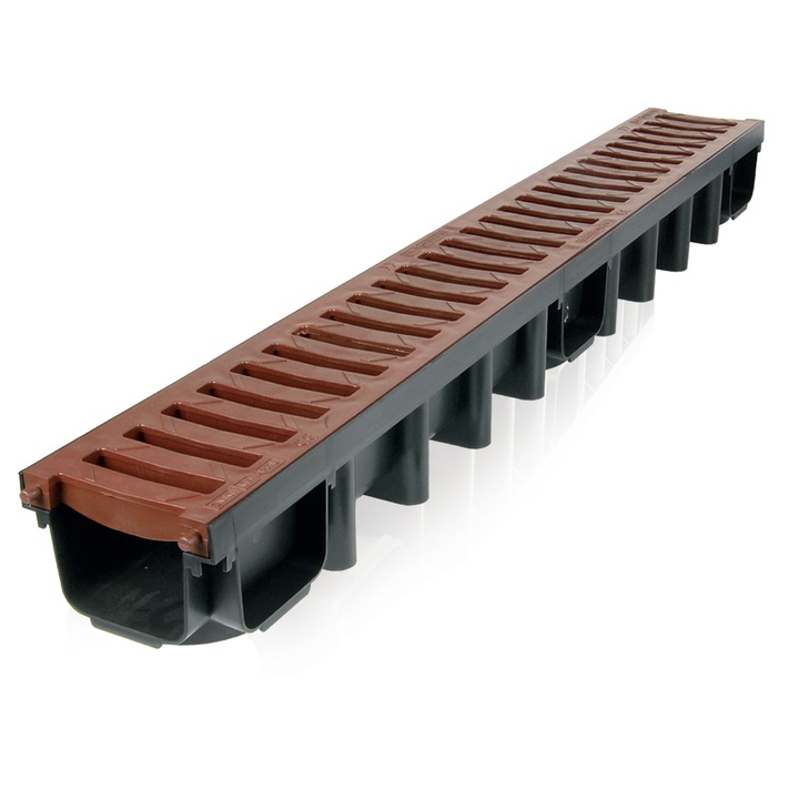 Rigola, ZMM, PVC, 1000x98x131mm, Maro