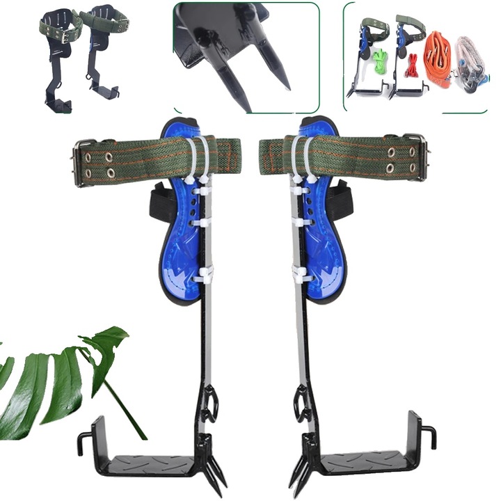 Set catarare, capacitate de incarcare 100kg, design ergonomic, 10.5x5x36cm, set complet cu manusi si curele