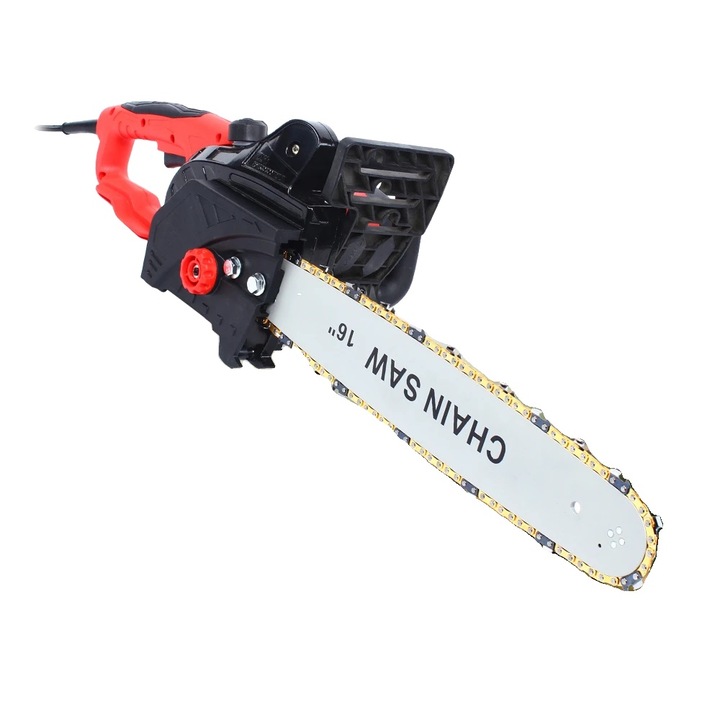 Elektromos láncfűrész, 2000 W, 16 hüvelykes penge, ergonomikus kialakítás, 22x80 cm