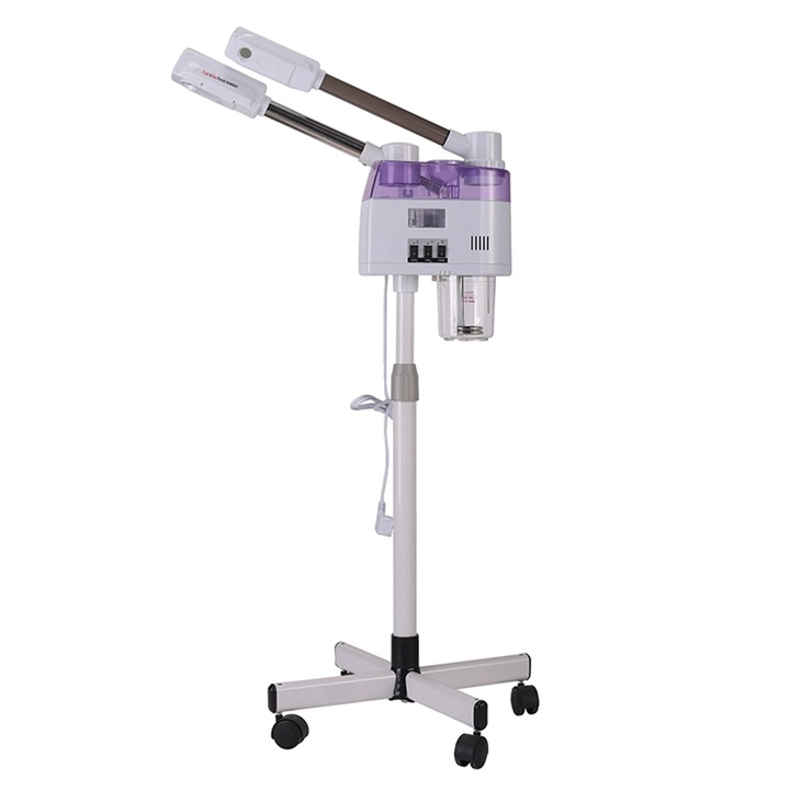 Aparat de aburi facial, 800W, spray cald si rece, alb