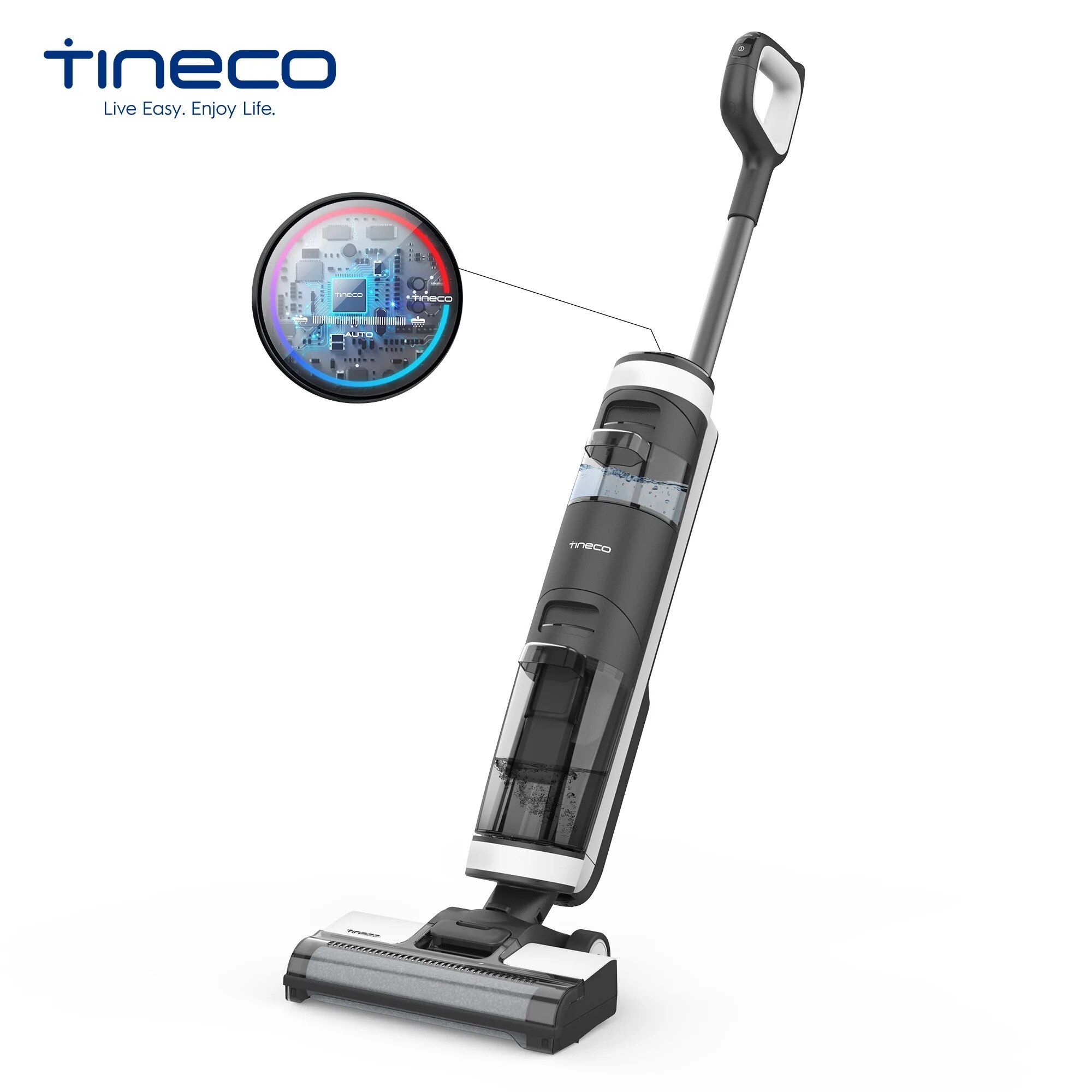 Aspirator fara fir Floor One S3 Breeze, tehnologie de detectare umeda si uscata, autonomie 40 minute, sistem de auto-curatare