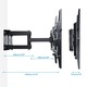 Suport TV de colt, Full Motion Tilt, pentru ecrane 32-65 inch, negru, 75-420mm