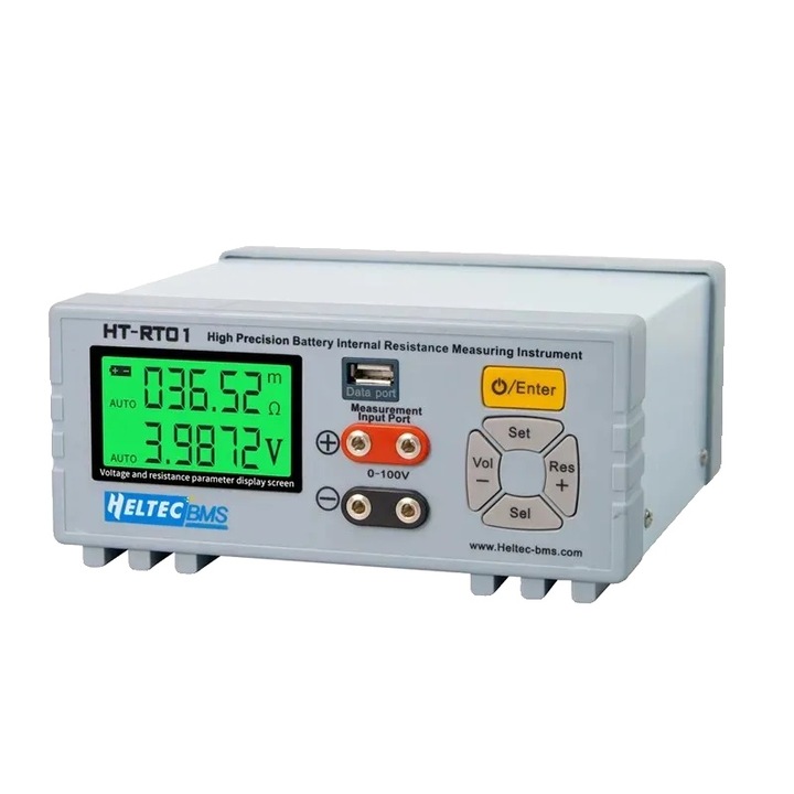 Tester de rezistenta interna pentru baterii litiu, 18650 si LiFePO4, design compact, portabil