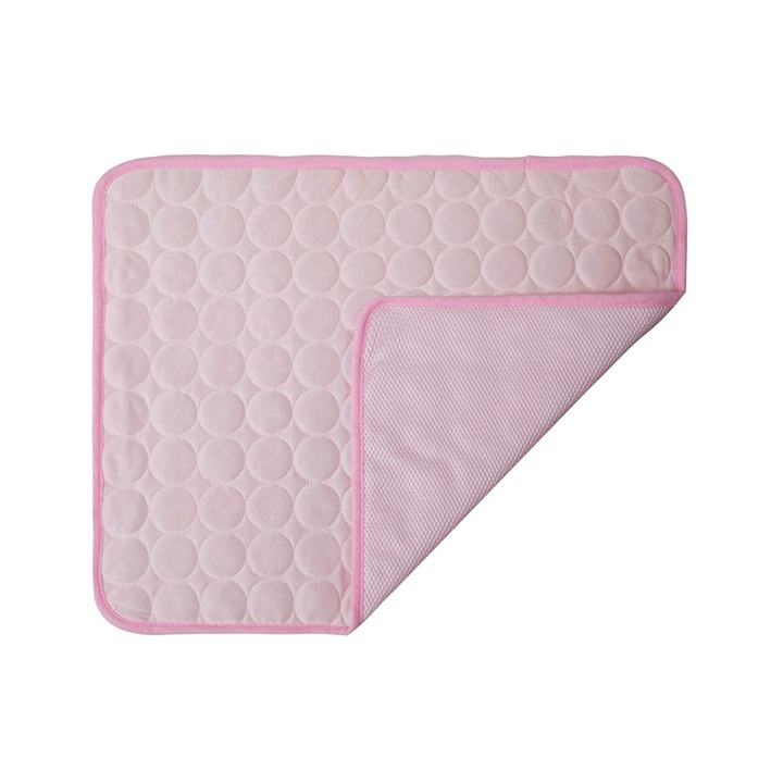 Culcus racoritor pentru animale Momcbebe, CoolCore, impermeabil, roz, 62x50cm