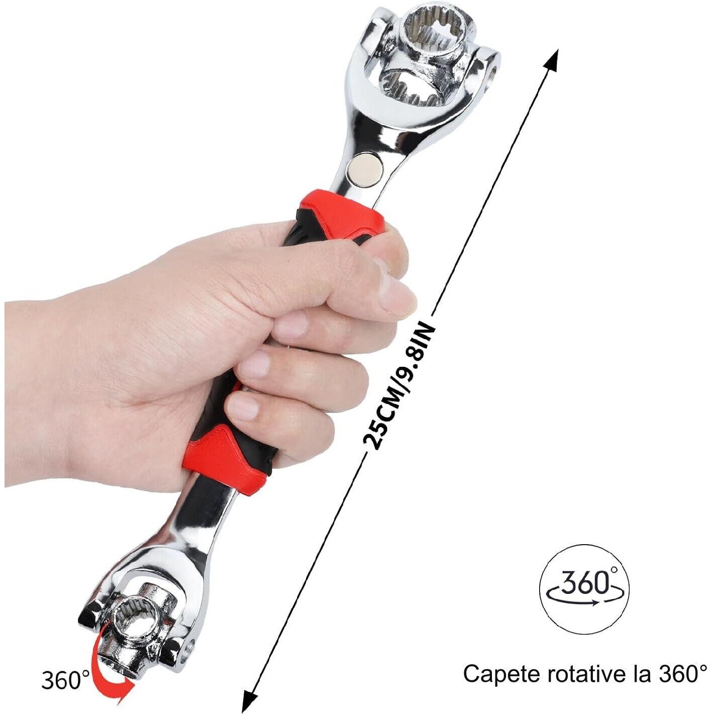 Cheie multifunctionala, JENUOS®, 52 in 1, ntiderapant, cap rotativ