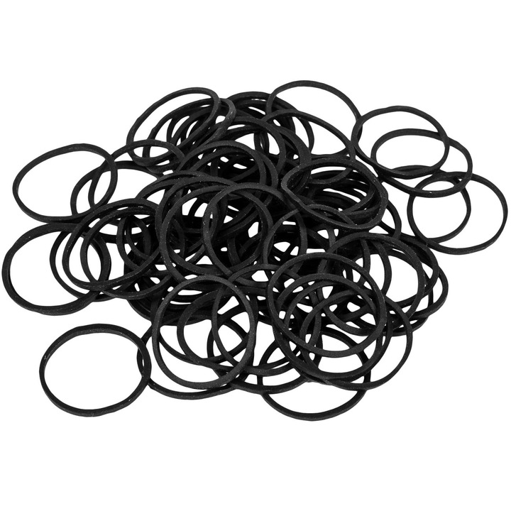 Set 500 elastice de par sau barba Shopiens® negre