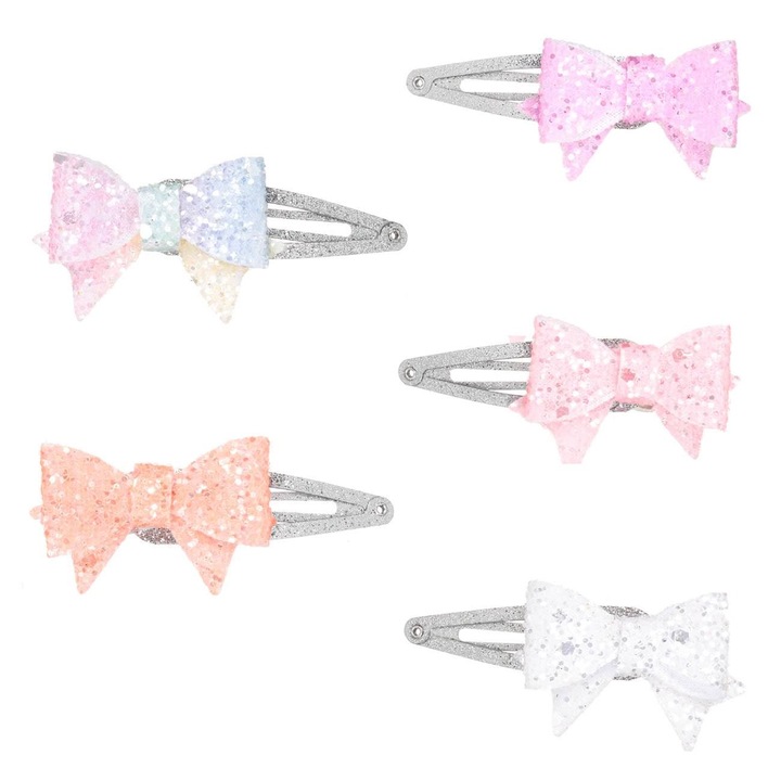 Calme Par Metalice Colorate Glitter Funde 3D pentru Copii 6cm - 5buc