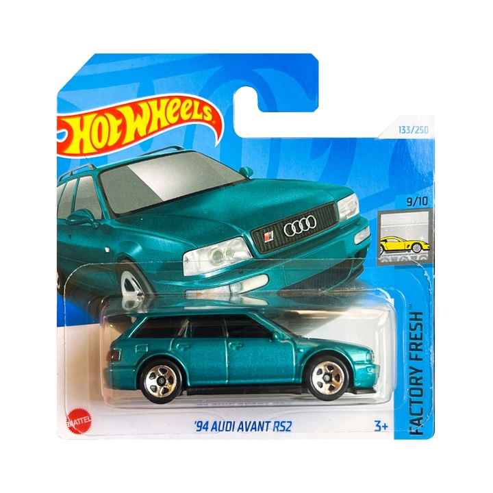 Hot Wheels Metallic Car '94 Audi Avant RS2, 1:64, тюркоаз
