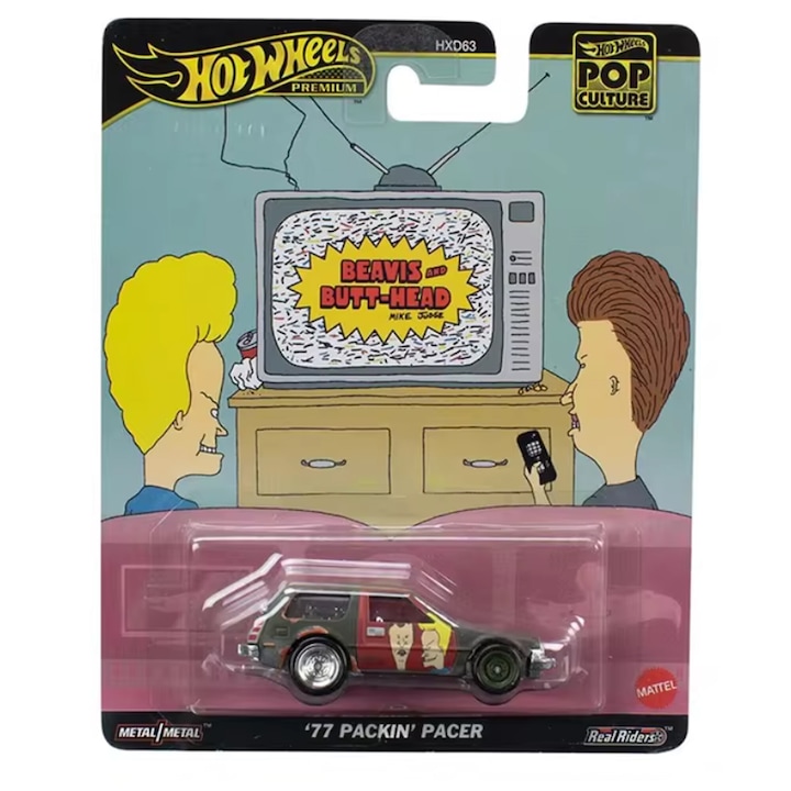 ΠΠ΅ΡΠ°Π»Π½Π° ΠΊΠΎΠ»Π° Hot Wheels Premium Pop Culture, '77 Packin' Pacer, 1:64, Π·Π΅Π»Π΅Π½ΠΎ