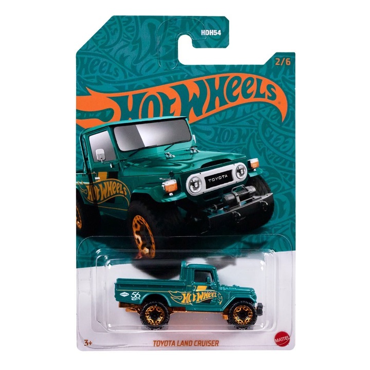 Кола Hot Wheels 56th Anniversary Pearl & Chrome 2024 – Toyota Land Cruiser