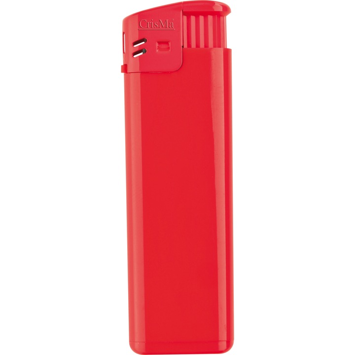 Bricheta piezo Lichtenstein, plastic, reincarcabila, rosie