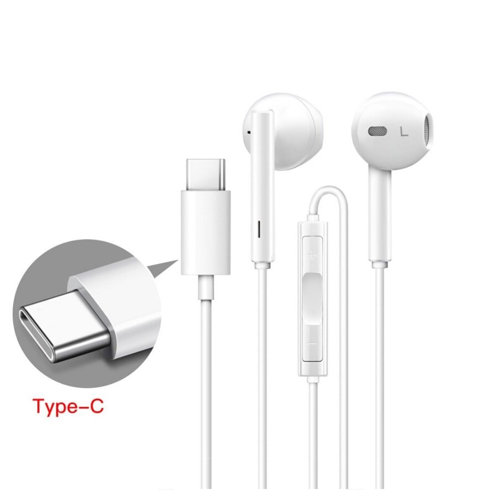 Casti Audio In-Ear cu fir Premium Conector USB-C Microfon si Volum control pe Fir compatibil Huawei