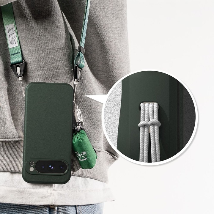 Carcasa Ringke Onyx compatibila cu Google Pixel 9 Pro XL Dark Green