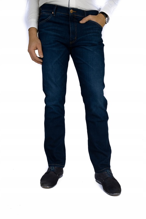 Blugi pentru barbati, Wrangler, Bumbac, Albastru, - US4