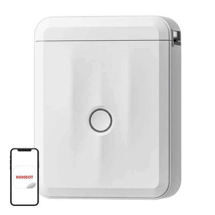 Термопринтер NIIMBOT D110M, Bluetooth, 203 dpi, бял, 1500 mAh, 97x75x30mm