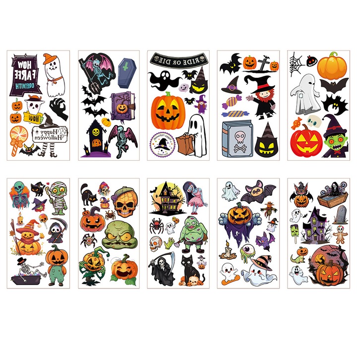 98 ideiglenes tetoválás gyerekeknek Halloween motívumokkal
