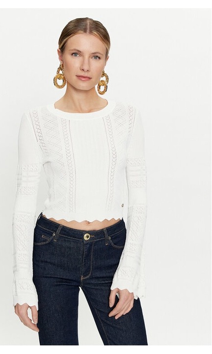 Pulover dama, Guess, 520175, Ecru, Viscoza