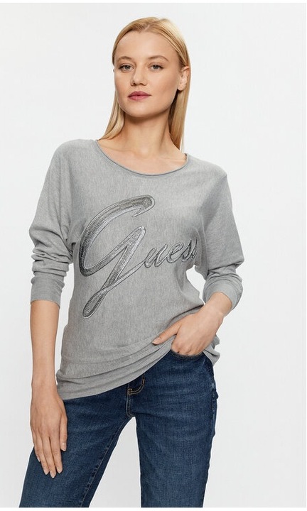 Pulover dama, Guess, 021481, Gri, Viscoza, XS INTL