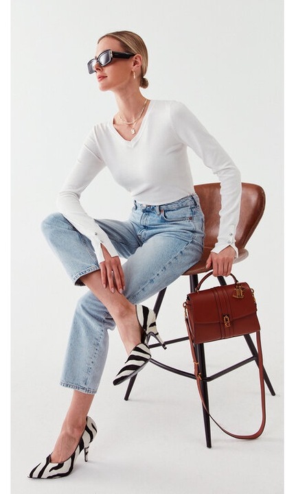 Pulover dama, Guess, 775967, Alb, Viscoza