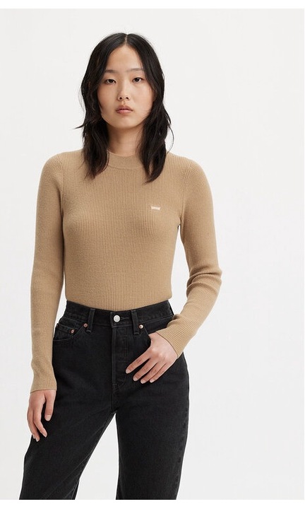Pulover dama, Levi's, 342128, Bej, Acril, S INTL