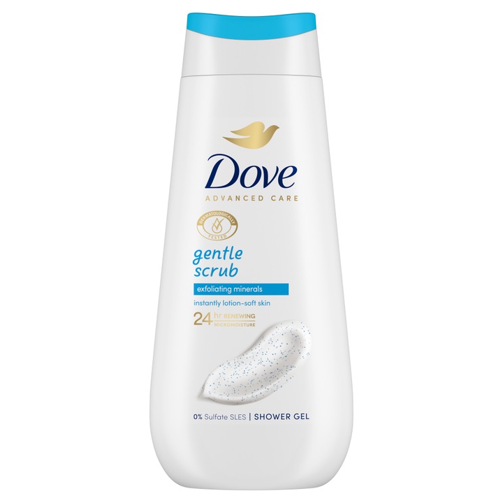 Dove gentle scrub krémtusfürdő 225 ml