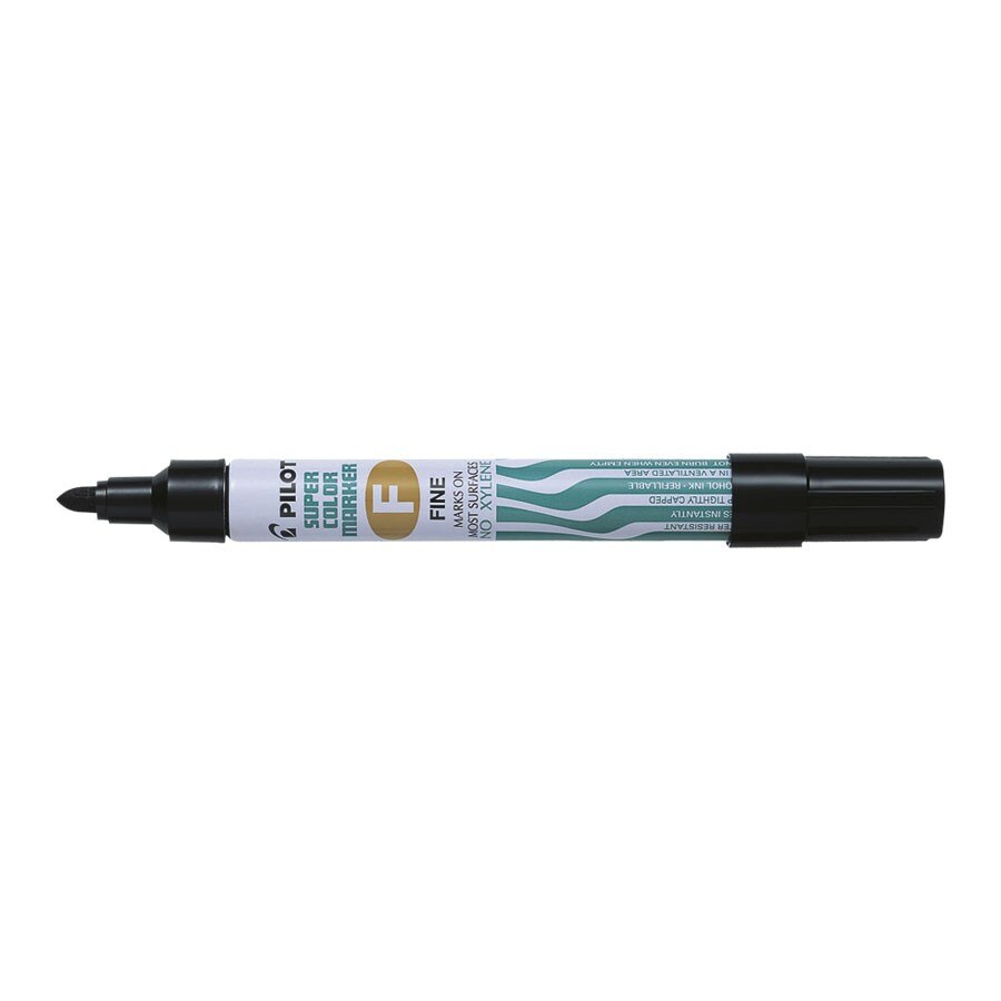 Marker permanent Pilot, varf rotund, negru
