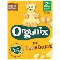 Mini Crackers Bio Organix cu Cascaval, 4x20 g, de la 12 luni