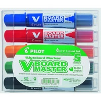 Set 5 Markere tabla Pilot Vboard master vf rotund