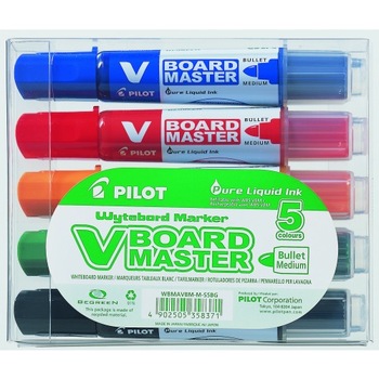 Set 5 Markere tabla Pilot Vboard master vf rotund Set 5 Markere tabla Pilot Vboard master vf rotund